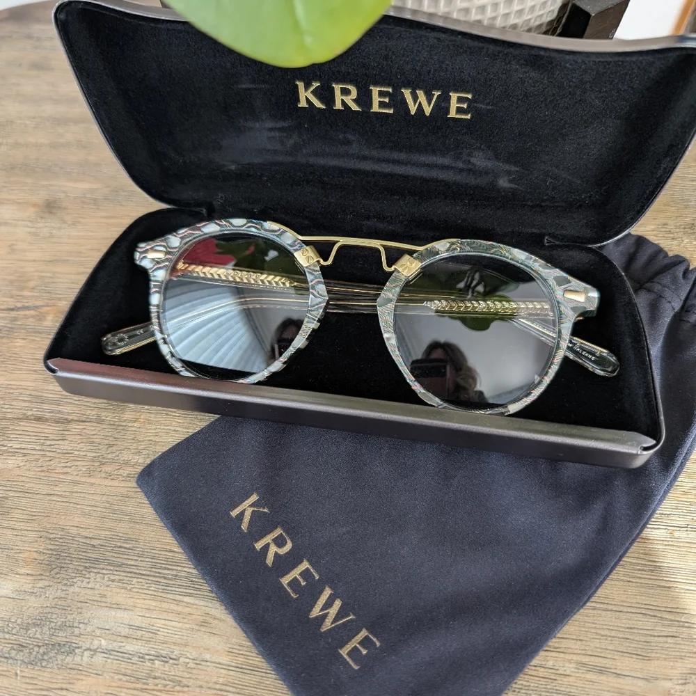 NWB Krewe St. Louis Optical Como + Crystal 18K
